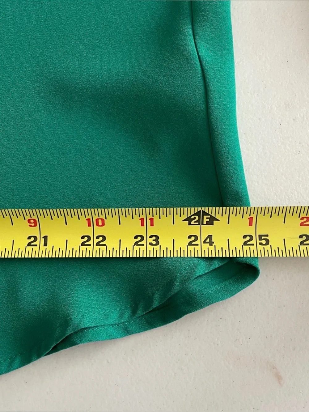 Pleione Emerald Green V-Neck Long Sleeve Blouse with Back Ruching size XL, NWOT - Picture 10 of 11